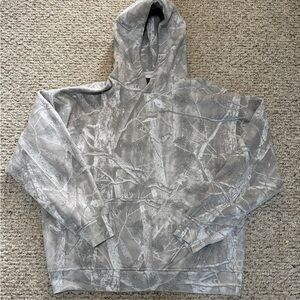 Abercrombie & Fitch Gray Camouflage Hoodie